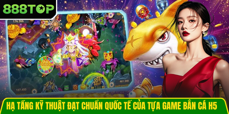 Hạ tầng kỹ thuật đạt chuẩn quốc tế của tựa game bắn cá H5